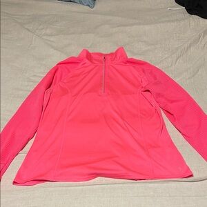 Pink Quarter-Zip Pullover